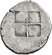 Tetradrachm, Greece (ancient), 490 BC - 480 BC reverse image