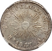 4 Reales, Argentina, 1847 reverse image