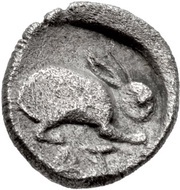 Hemiobol, Greece (ancient), 400 BC reverse image
