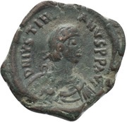 16 Nummi - Justinian I Thessalonica; Type A • W obverse image
