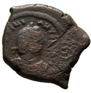 16 Nummi - Justinian I Thessalonica; Type I • W obverse image