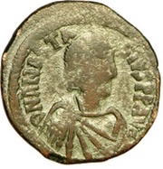 20 Nummi - Anastasius I Dicorus Constantinopolis; Large Module obverse image