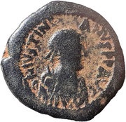 20 Nummi - Justinian I Constantinopolis; Bust Right obverse image