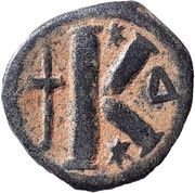 20 Nummi - Justinian I Constantinopolis; Bust Right, Byzantine states, 527-538 reverse image
