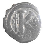 20 Nummi - Justinian I Nicomedia, Byzantine states, 527-538 reverse image