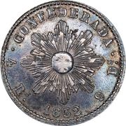 4 Reales, Argentina, 1852 reverse image
