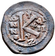 20 Nummi - Justinian I Cyzicus, Byzantine states, 538-558 reverse image