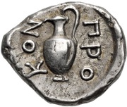 Hemidrachm, Greece (ancient), 411 BC - 387 BC reverse image