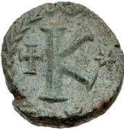 20 Nummi - Justinian I Rome; ♰K✶, Byzantine states, 539-565 reverse image