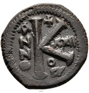 20 Nummi - Justinian I Antioch; ºΠ∕; Bust Facing, Byzantine states, 546-556 reverse image