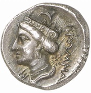 Tetrobol, Greece (ancient), 340 BC reverse image