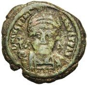 20 Nummi - Justinian I Perugia; II obverse image
