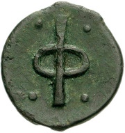 Dichalkon, Greece (ancient), 400 BC - 350 BC reverse image