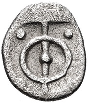 Obol, Greece (ancient), 425 BC - 375 BC reverse image