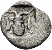 Trihemiobol, Greece (ancient), 500 BC - 400 BC reverse image