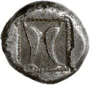 Trihemiobol, Greece (ancient), 500 BC - 485 BC reverse image
