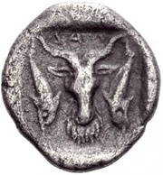 Trihemiobol, Greece (ancient), 425 BC reverse image