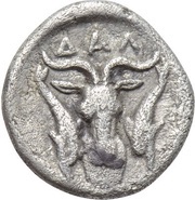 Trihemiobol, Greece (ancient), 400 BC - 380 BC reverse image