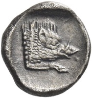 Obol, Greece (ancient), 478 BC - 460 BC reverse image