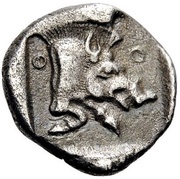 Obol, Greece (ancient), 478 BC - 460 BC reverse image