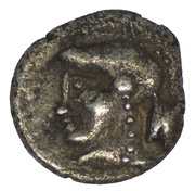 Trihemiobol, Greece (ancient), 350 BC - 300 BC reverse image