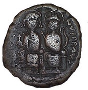 40 Nummi - Justin II and Aelia Sophia Nicomedia obverse image