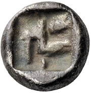 Obol, Greece (ancient), 500 BC - 480 BC reverse image