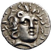 Hemidrachm - Antaios obverse image
