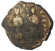 40 Nummi - Phocas and Leontia Constantinople obverse image