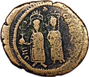40 Nummi - Phocas and Leontia Antioch obverse image