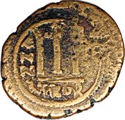 40 Nummi - Phocas and Leontia Antioch, Byzantine states, 602-610 reverse image