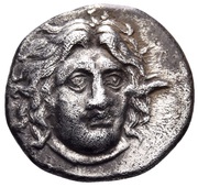 Didrachm POΔION; trident obverse image