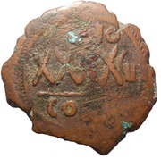 40 Nummi - Phocas Constantinopolis, Byzantine states, 603-610 reverse image