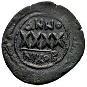 40 Nummi - Phocas Nicomedia, Byzantine states, 605-610 reverse image