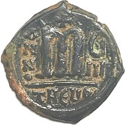 40 Nummi - Phocas Antioch; Class 2, Byzantine states, 608-610 reverse image