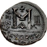 40 Nummi - Heraclius Interregnum; Cyprus, Byzantine states, 609-610 reverse image