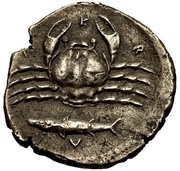 Hemidrachm, Greece (ancient), 410 BC - 406 BC reverse image