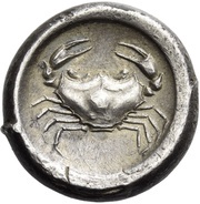 Didrachm, Greece (ancient), 490 BC reverse image