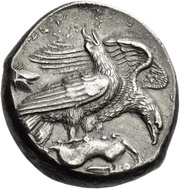 Tetradrachm, Greece (ancient), 410 BC - 406 BC reverse image
