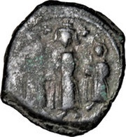 40 Nummi - Heraclius Constantinopolis obverse image