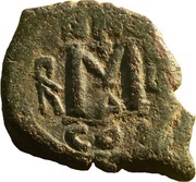 40 Nummi - Heraclius Constantinopolis, Byzantine states, 624-628 reverse image