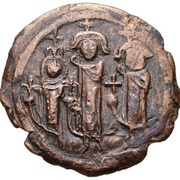 40 Nummi - Heraclius Cyprus obverse image
