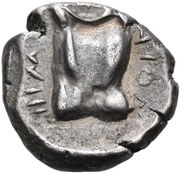 Drachm, Greece (ancient), 476 BC - 475 BC reverse image