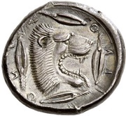 Tetradrachm, Greece (ancient), 476 BC - 466 BC reverse image