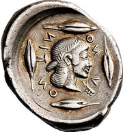 Tetradrachm, Greece (ancient), 466 BC - 460 BC reverse image