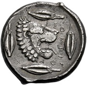 Tetradrachm, Greece (ancient), 450 BC reverse image