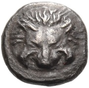 Hemiobol Zancle, Samian occupation obverse image