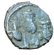 40 Nummi - Constans II Constantinopolis, Byzantine states, 666-668 reverse image