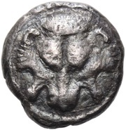 Diobol Zancle, Samian occupation obverse image