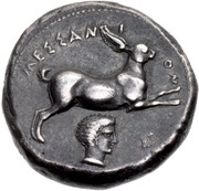Tetradrachm, Greece (ancient), 412 BC - 408 BC reverse image